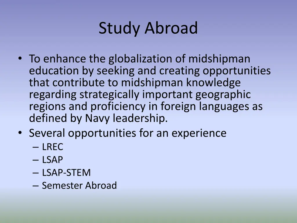 study abroad
