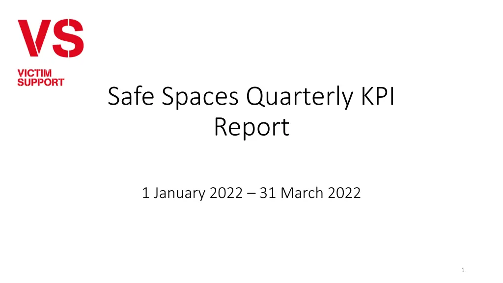 safe spaces quarterly kpi report