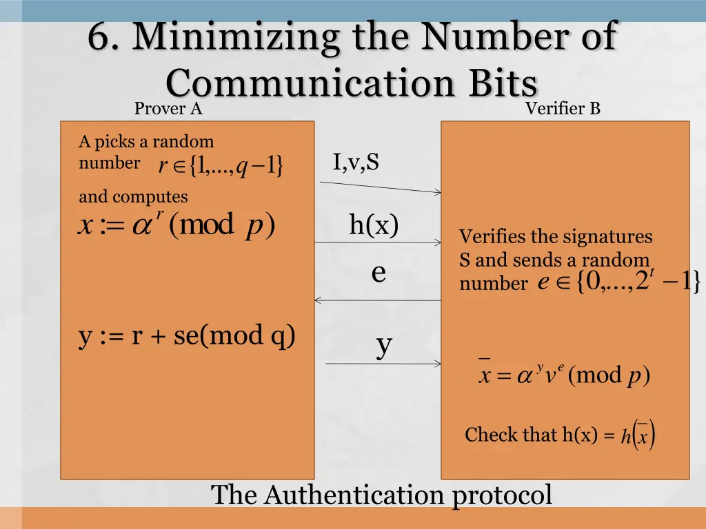 6 minimizing the number of communication bits