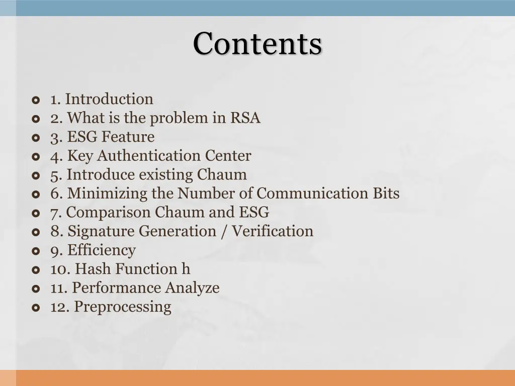 contents