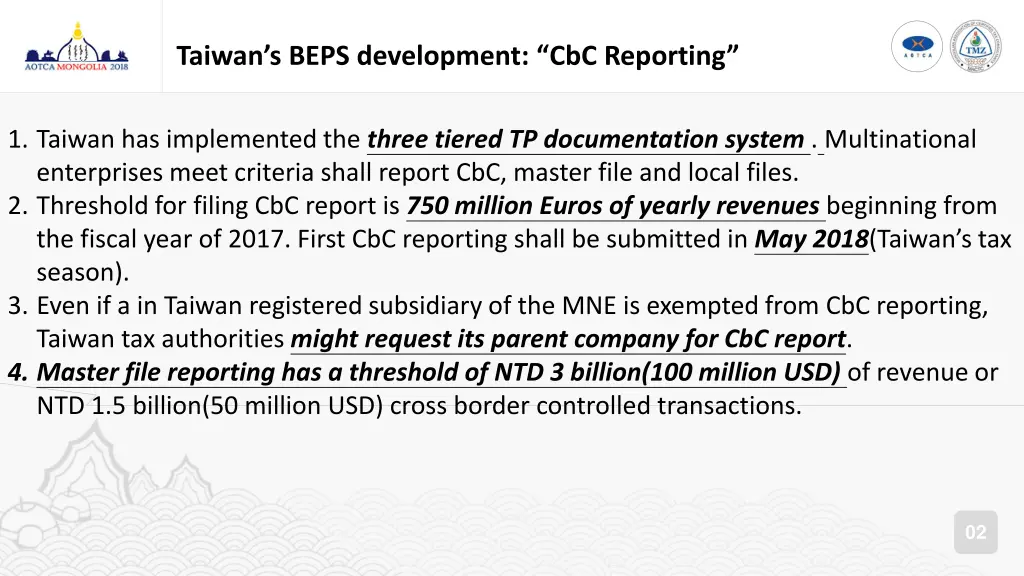 taiwan s beps development cbc reporting