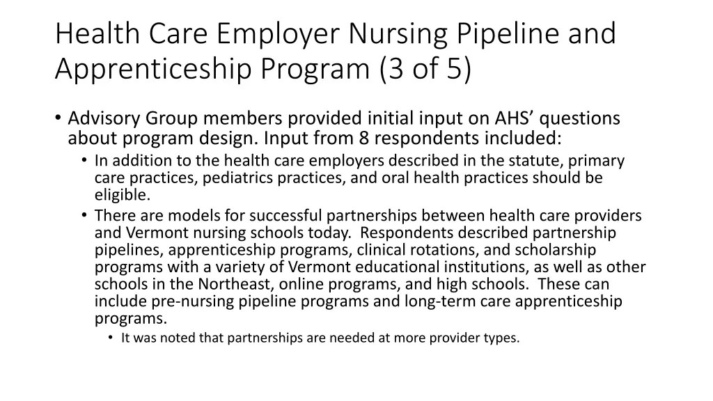 health care employer nursing pipeline 2