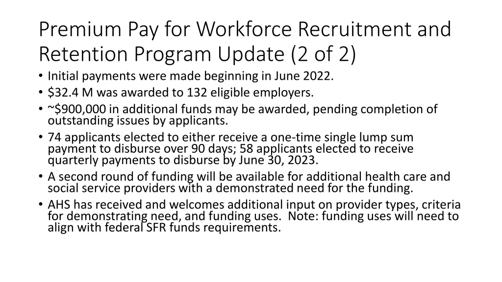 premium pay for workforce recruitment 1