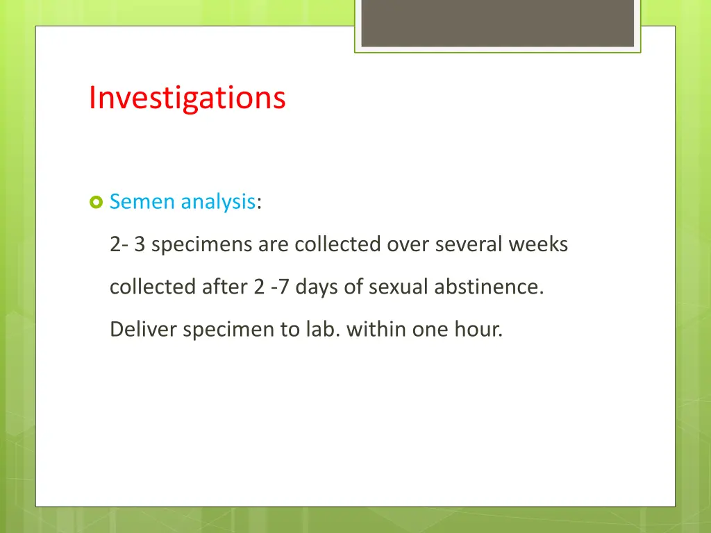 investigations