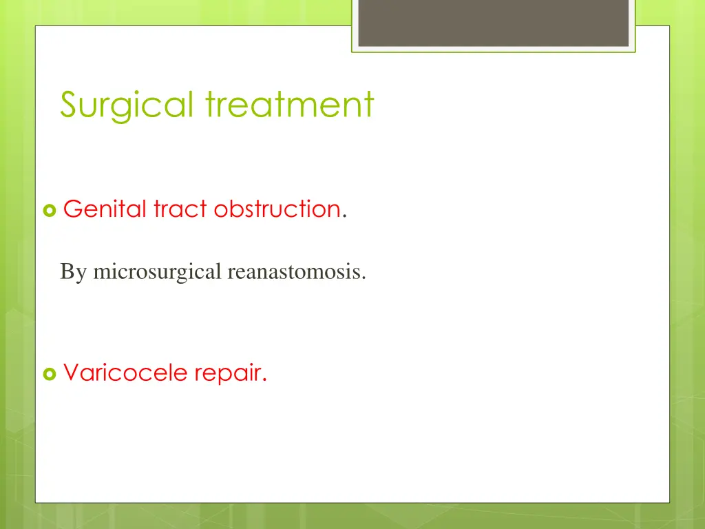surgical treatment