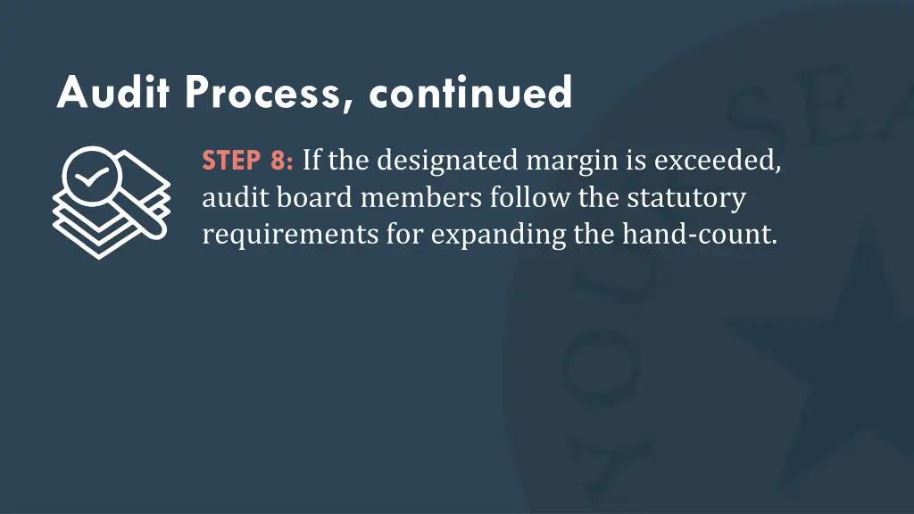 audit process continued 6