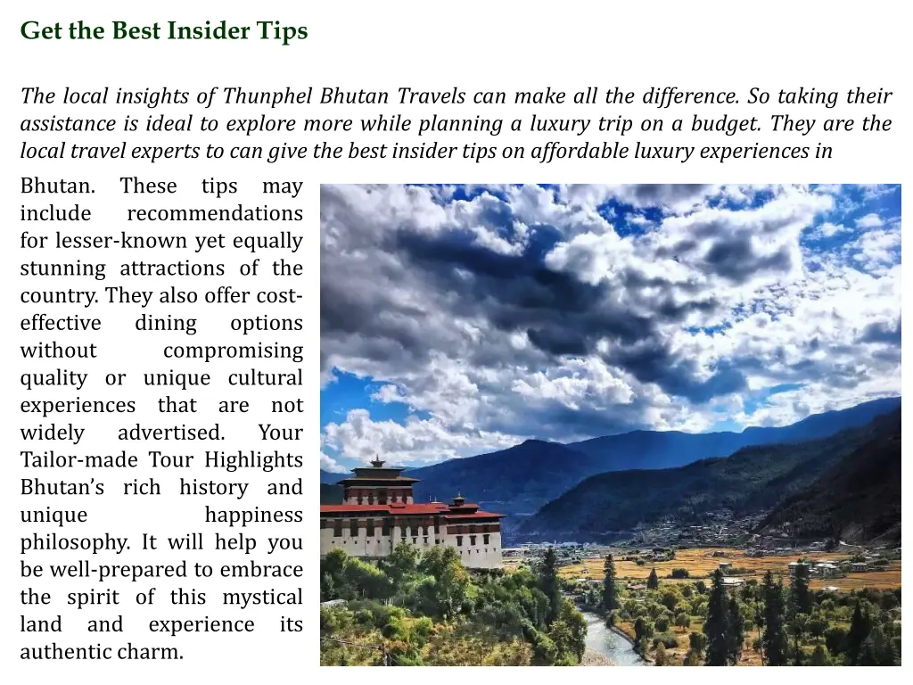 get the best insider tips