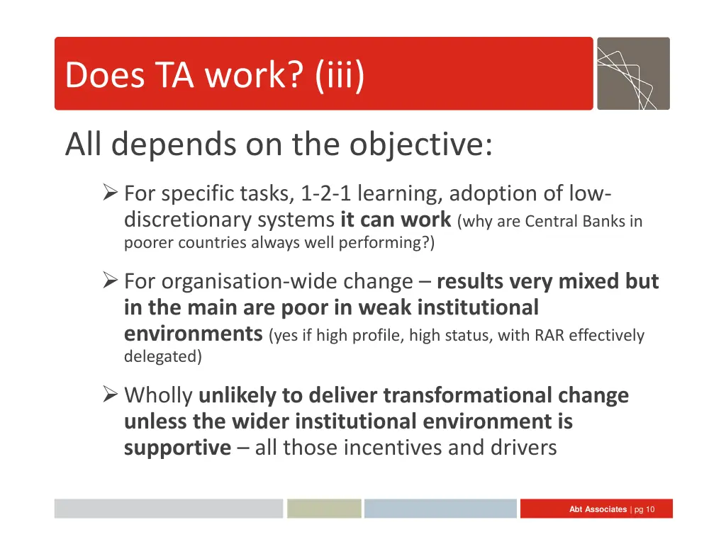 does ta work iii