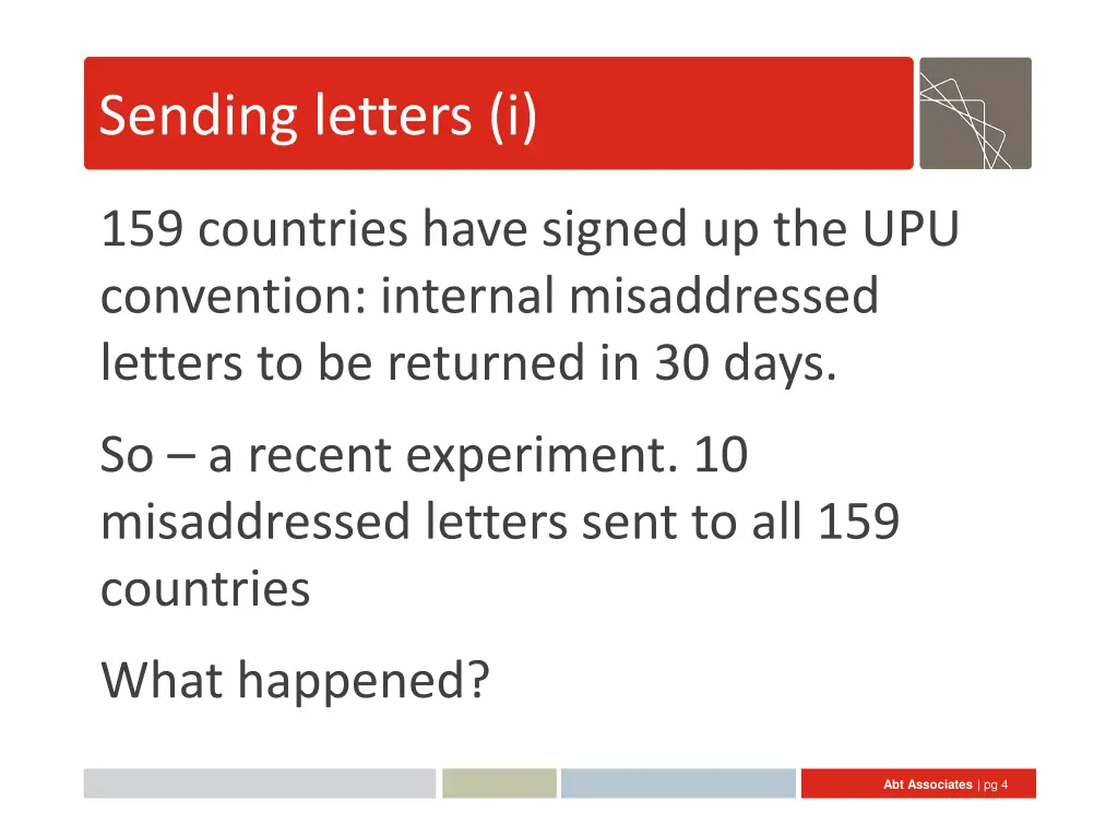 sending letters i