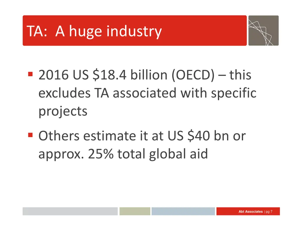 ta a huge industry