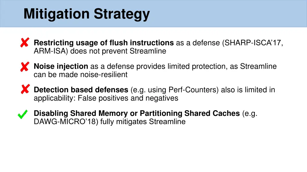 mitigation strategy