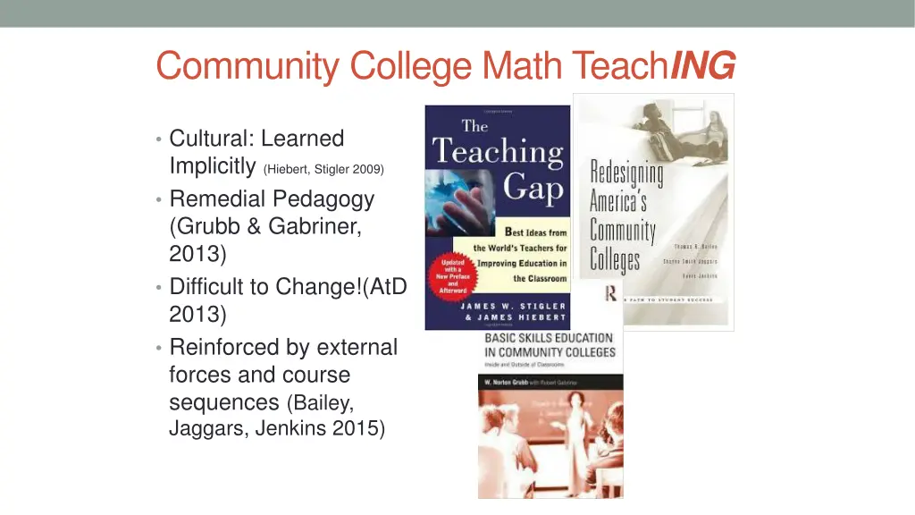 community college math teach ing