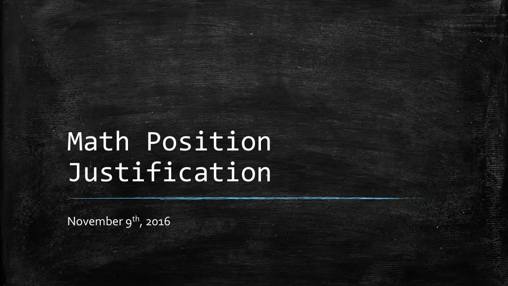 math position justification