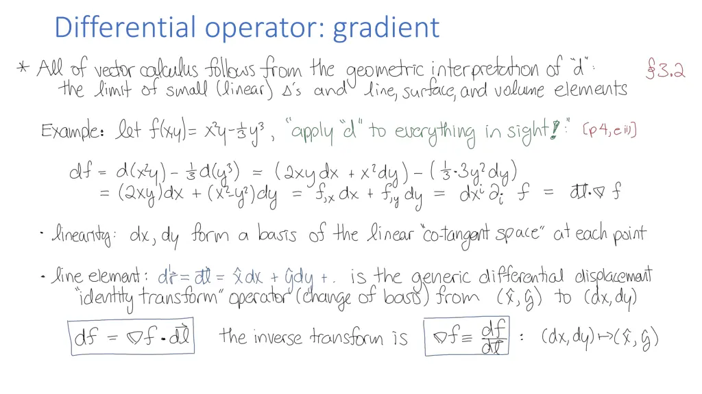differential operator gradient