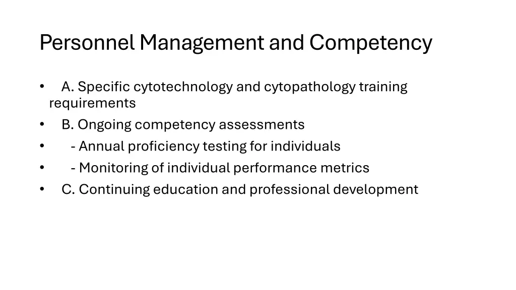 personnel management and competency