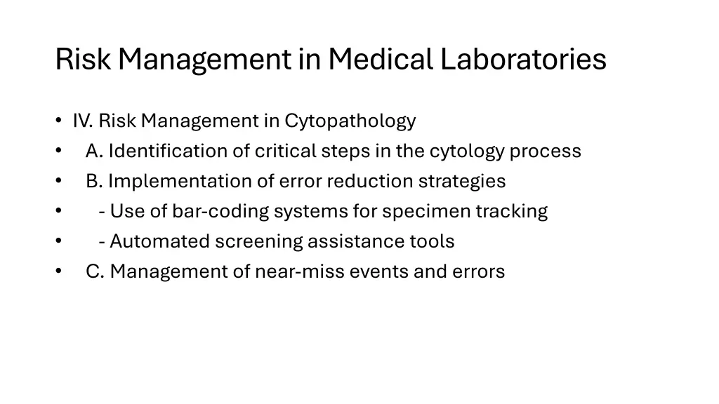 risk management in medical laboratories 2