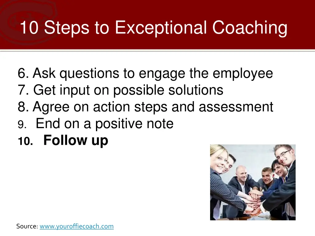 10 steps to exceptional coaching 9