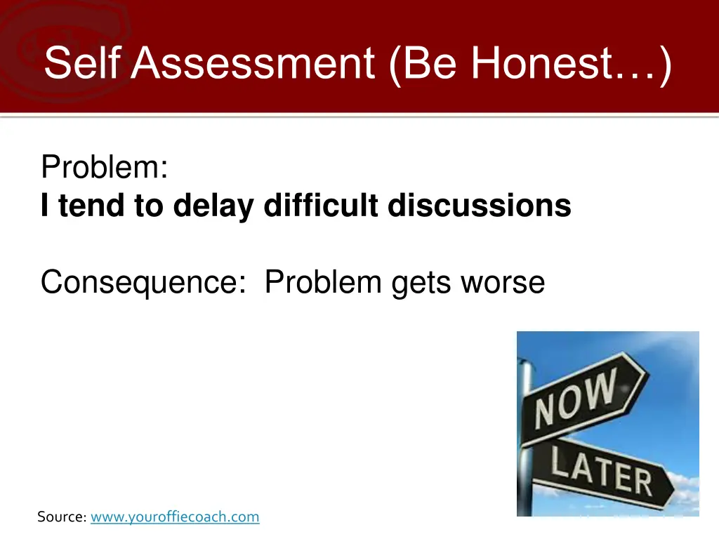 self assessment be honest 1