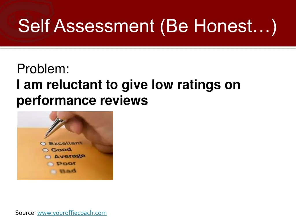 self assessment be honest 2