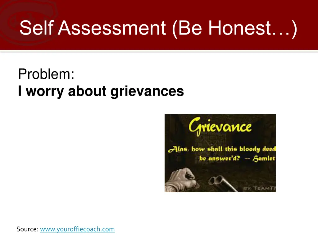 self assessment be honest 8