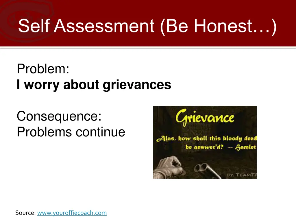 self assessment be honest 9