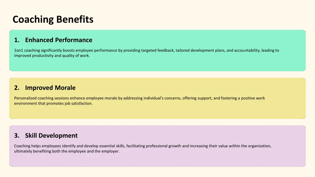 coaching benefits