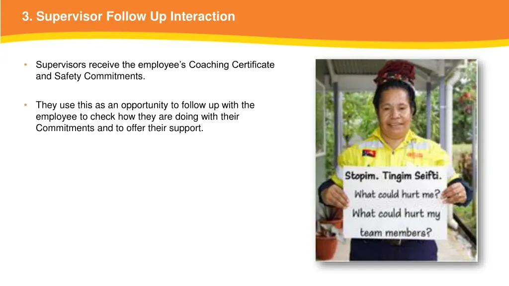 3 supervisor follow up interaction