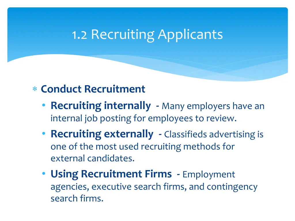 1 2 recruiting applicants