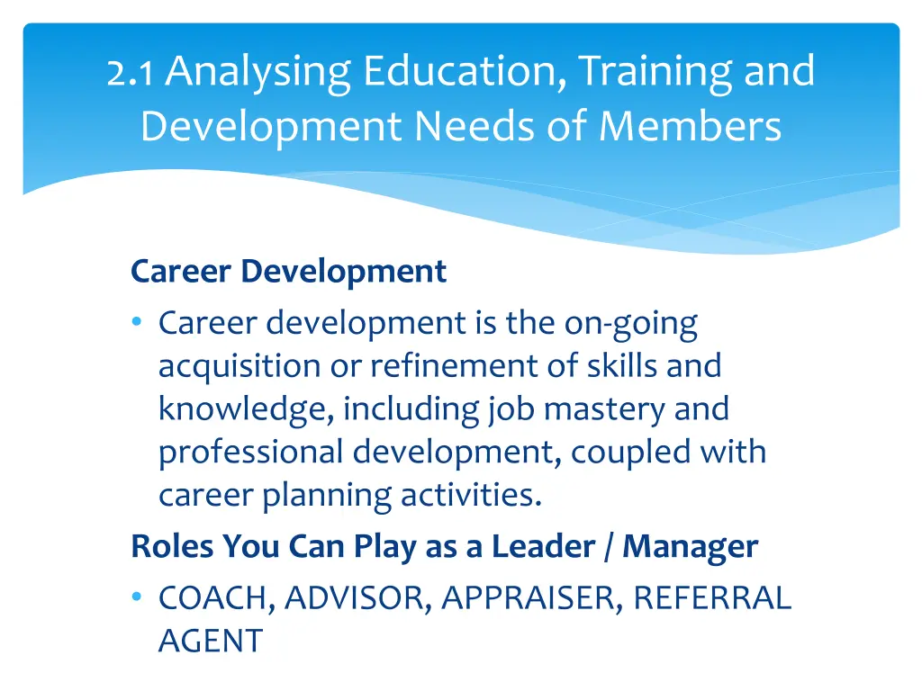 2 1 analysing education training and development 3