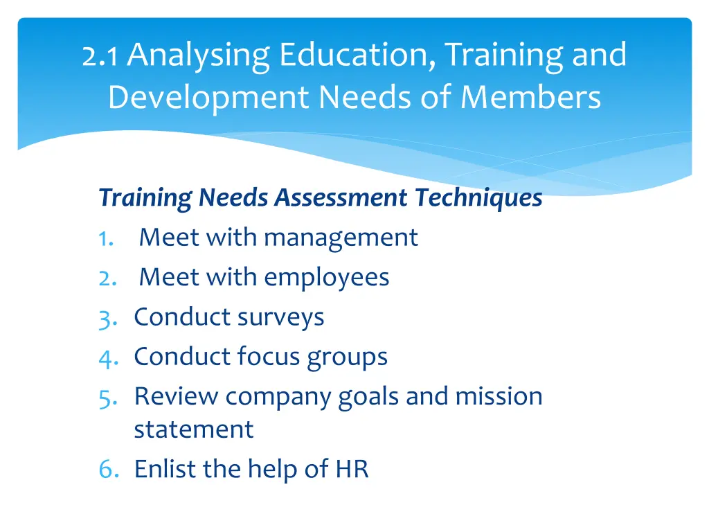 2 1 analysing education training and development 6
