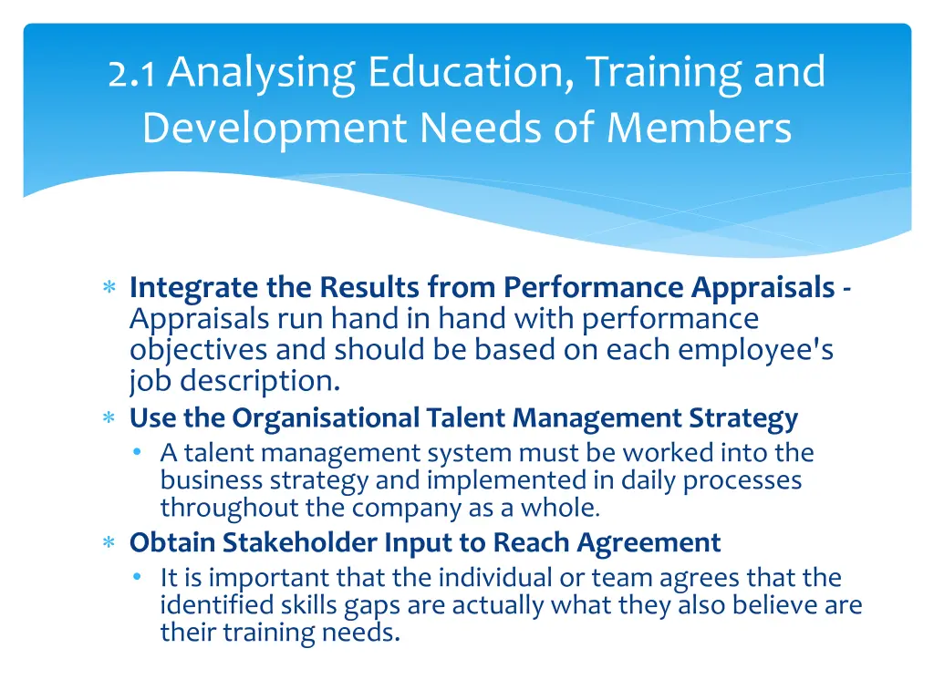 2 1 analysing education training and development 7