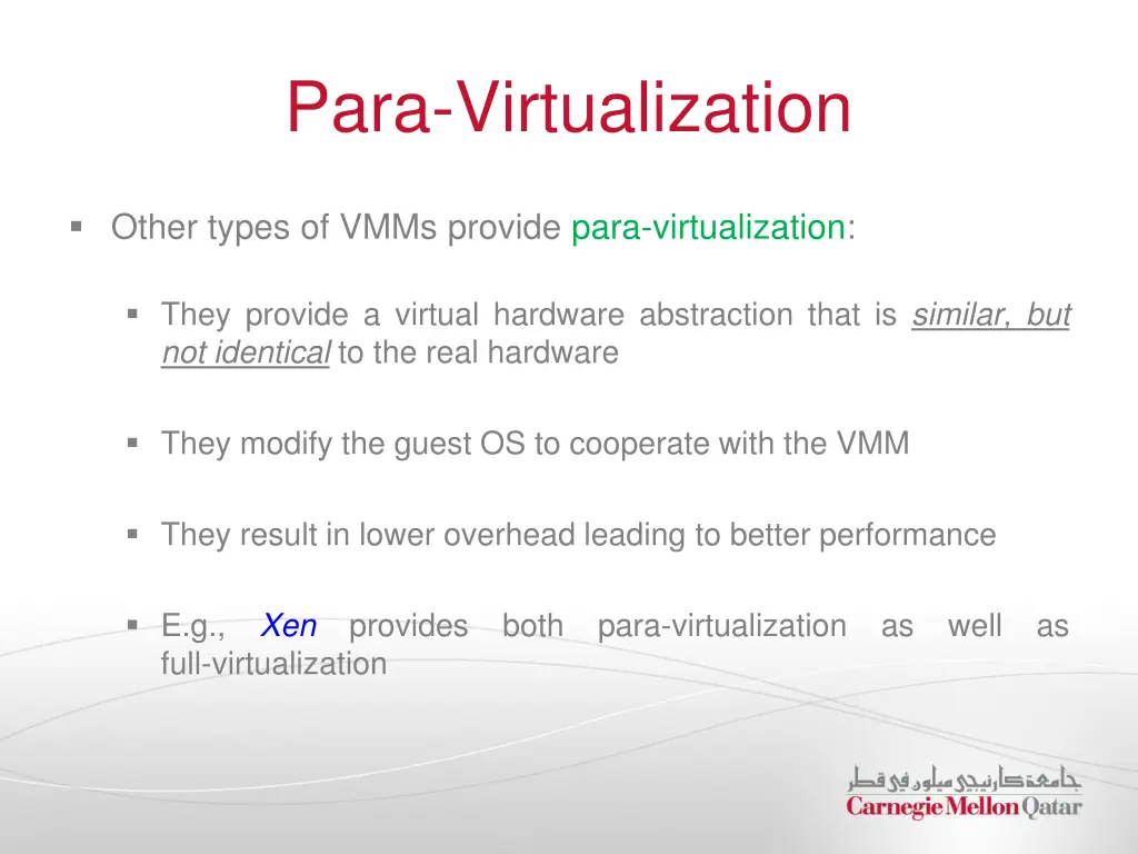 para virtualization