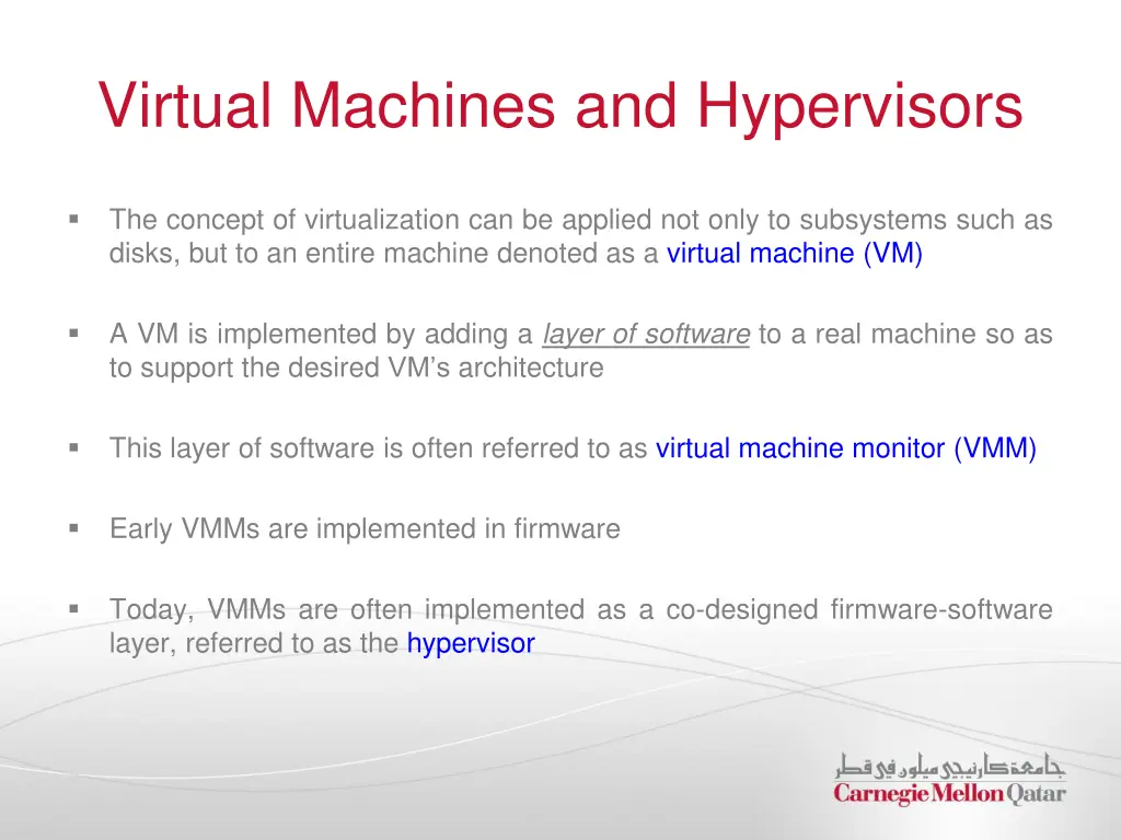 virtual machines and hypervisors