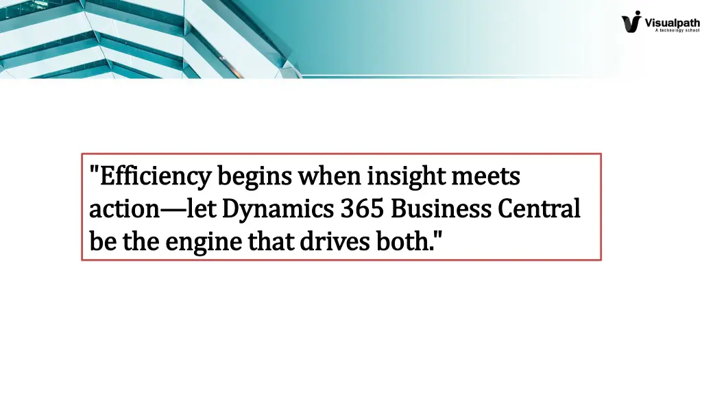 efficiency begins when insight meets efficiency