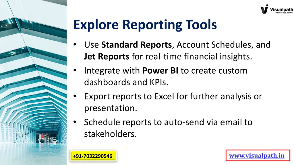 explore reporting tools