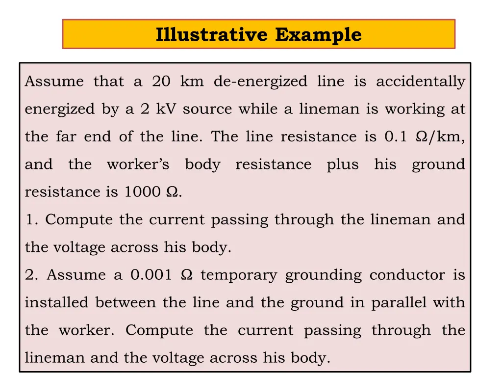 illustrative example