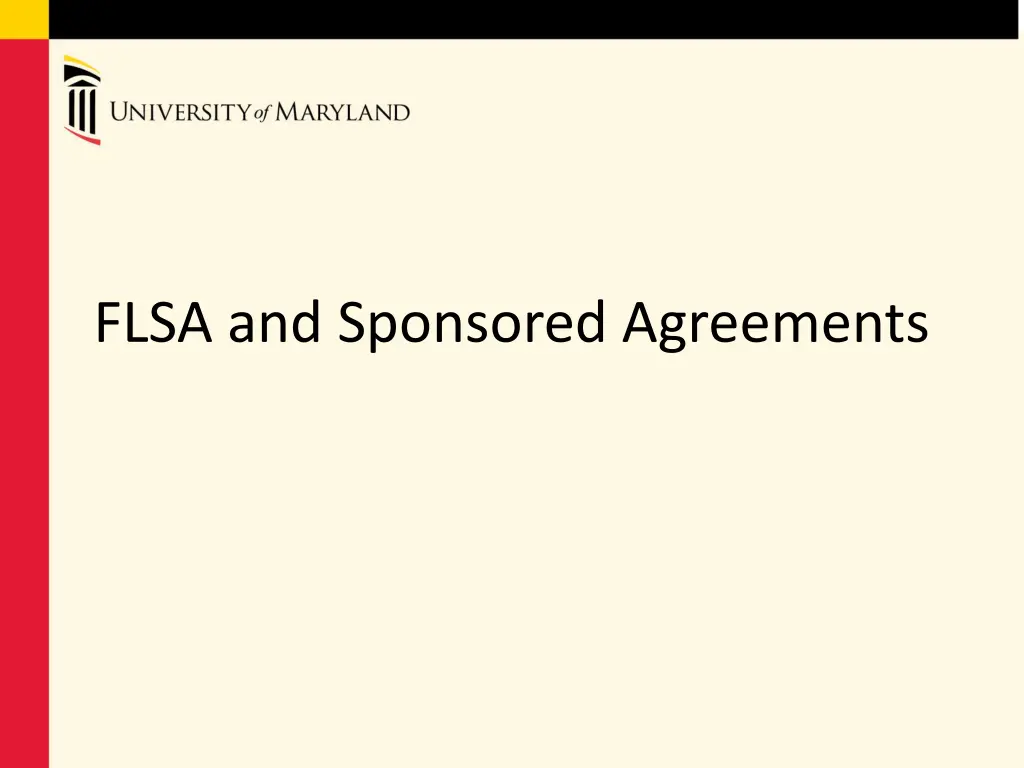 flsa and sponsored agreements