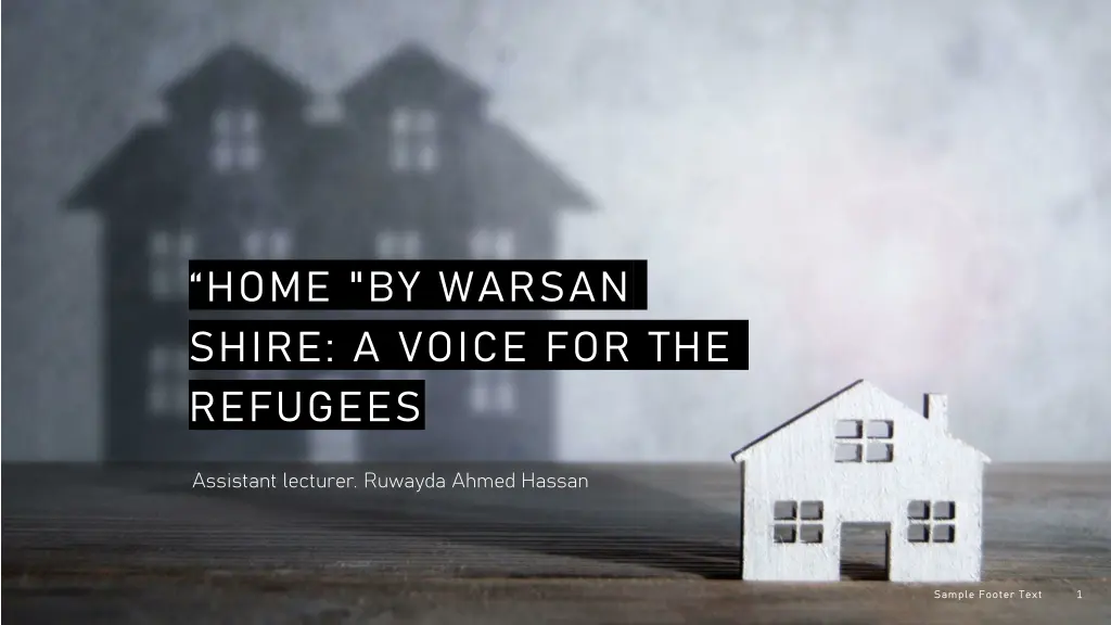 home by warsan shire a voice for the refugees