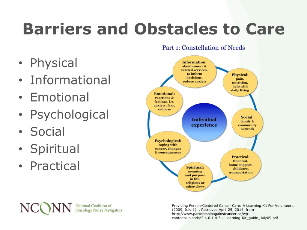 barriers and obstacles to care