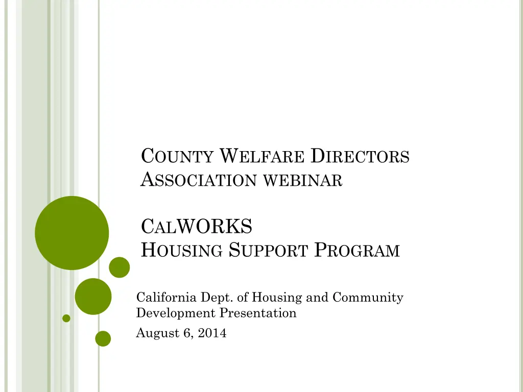c ounty w elfare d irectors a ssociation webinar