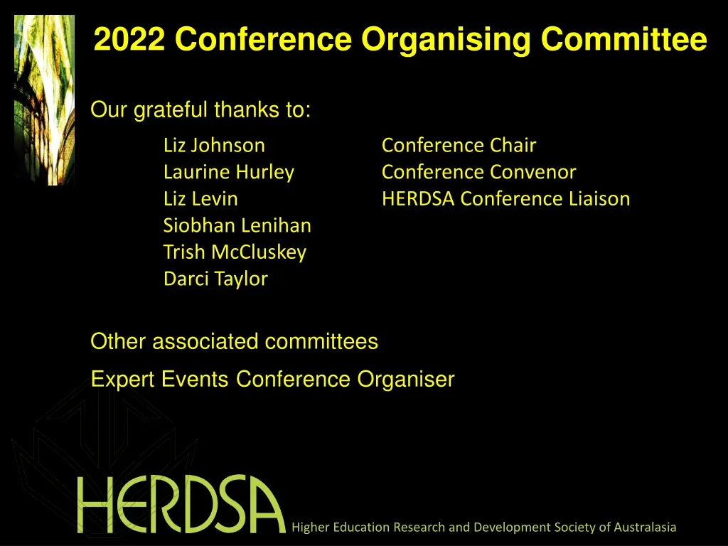 2022 conference organising committee