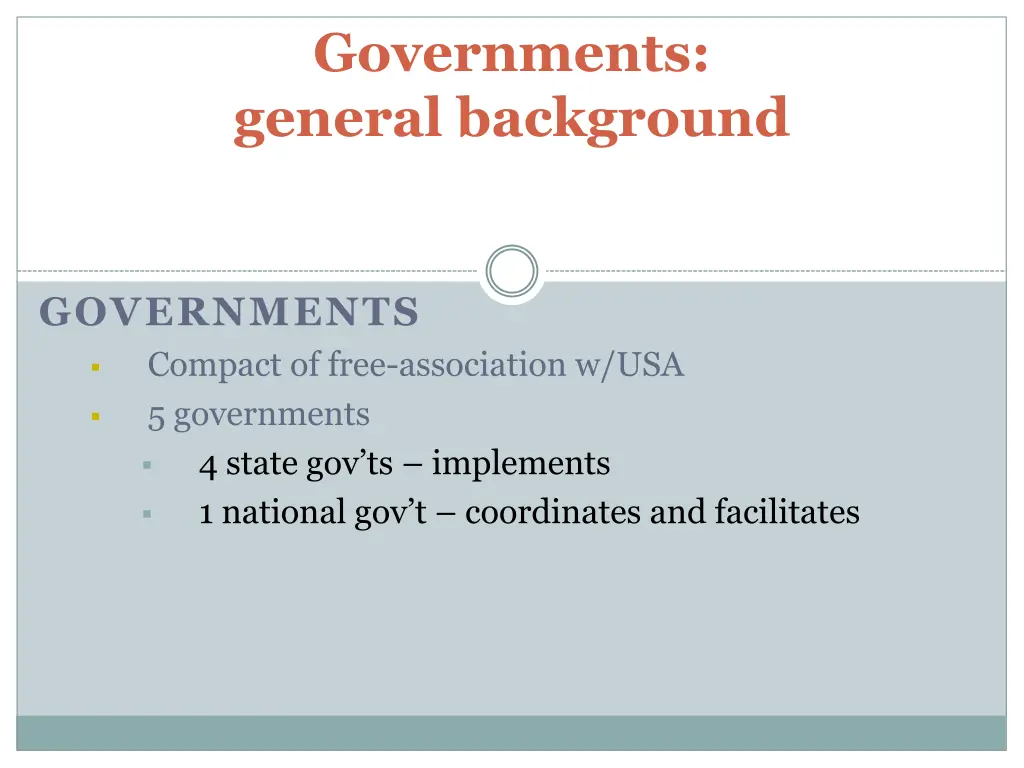 governments general background
