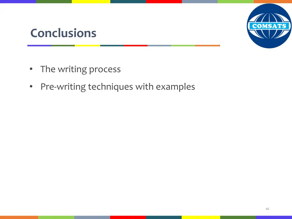conclusions