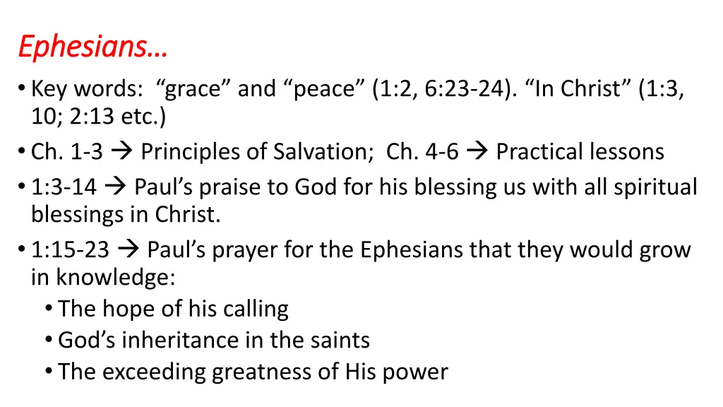 ephesians ephesians key words grace and peace