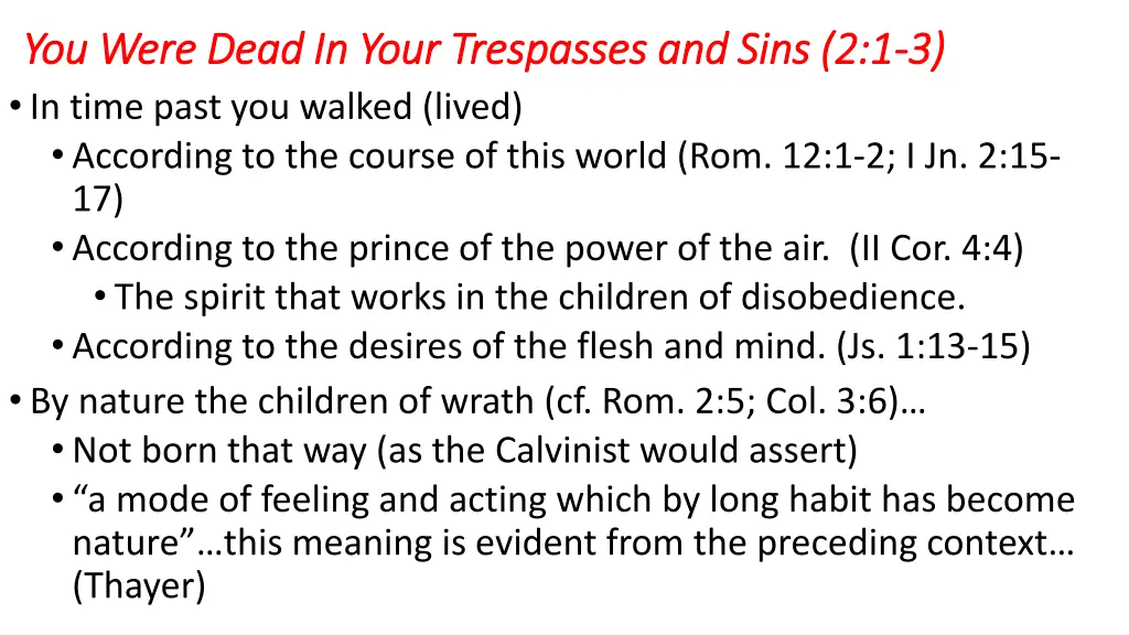 you were dead in your trespasses and sins 1