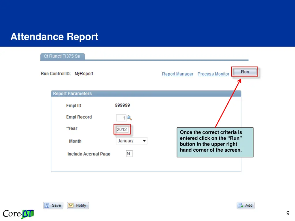 attendance report 1