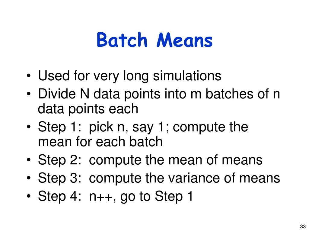 batch means