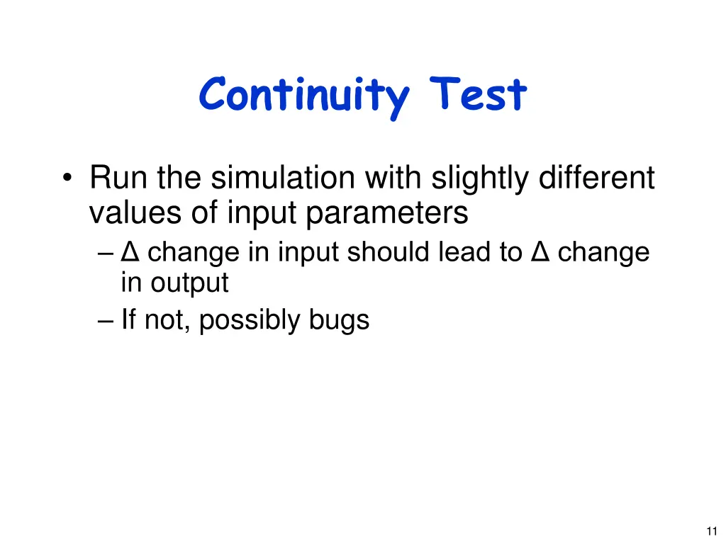 continuity test