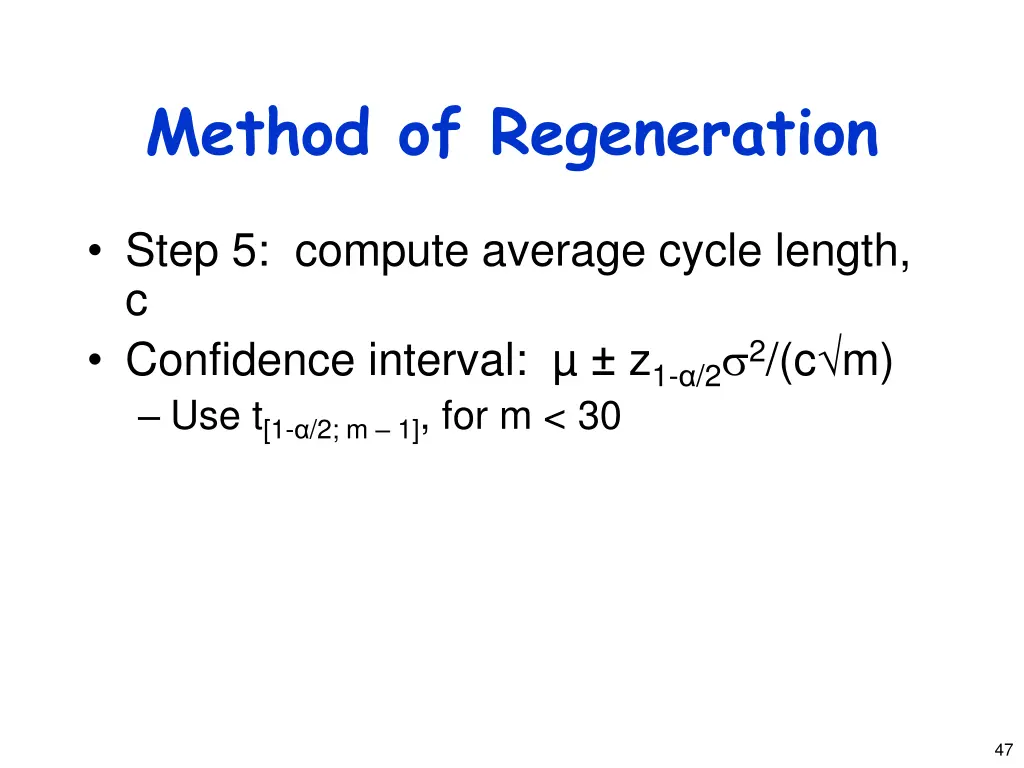 method of regeneration 2