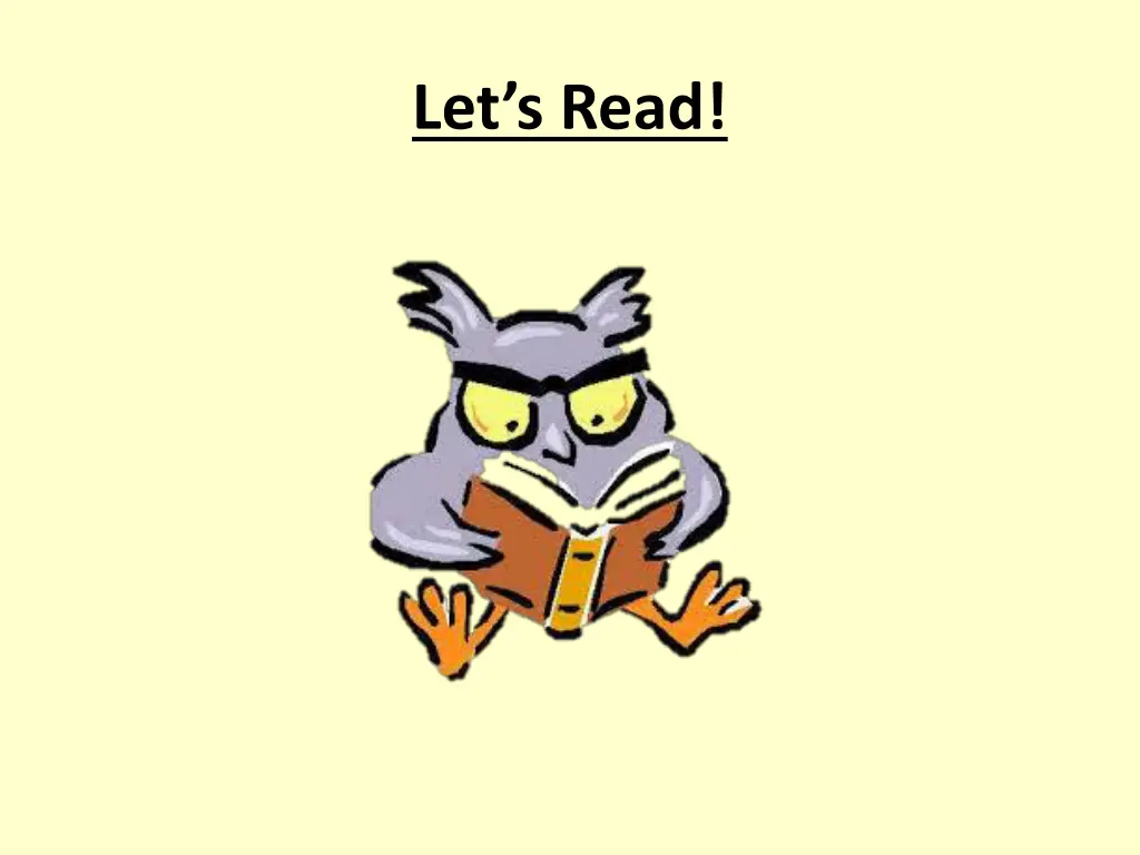 let s read